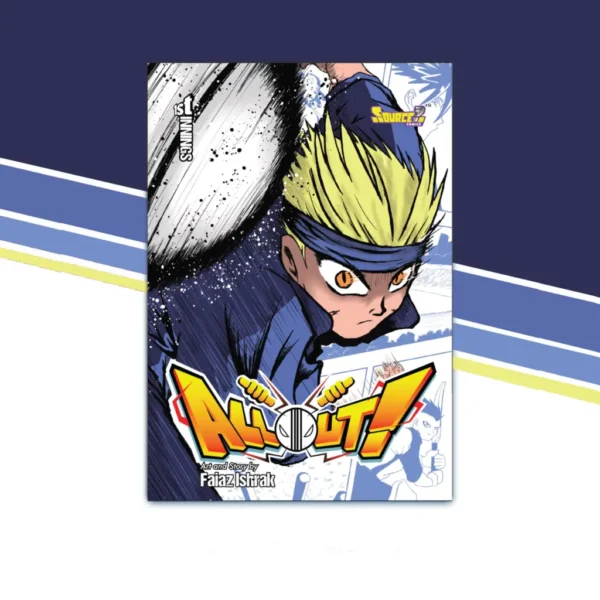 Cover of All Out! Manga Volume 1 from Source?, illustrated by Faiaz Ishrak, Bangladeshi manga.